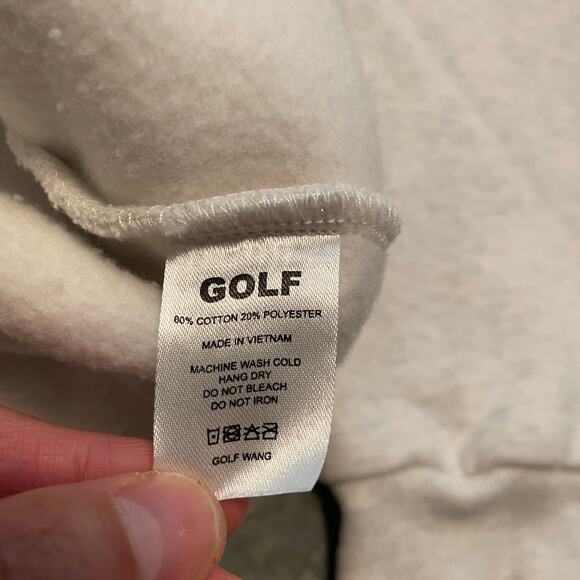 Golf Wang Crewneck Sweatshirt Mens Medium Gray Blue Tyler the Creator Logo - Picture 6 of 11